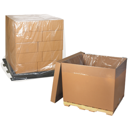 54 x 44 x 60" - 2 Mil Clear Pallet Covers