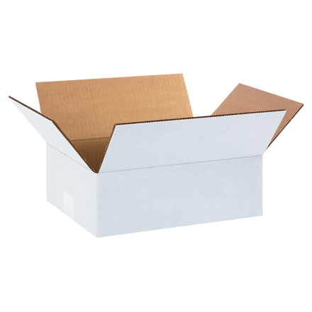 12 x 9 x 4" White Corrugated Boxes
